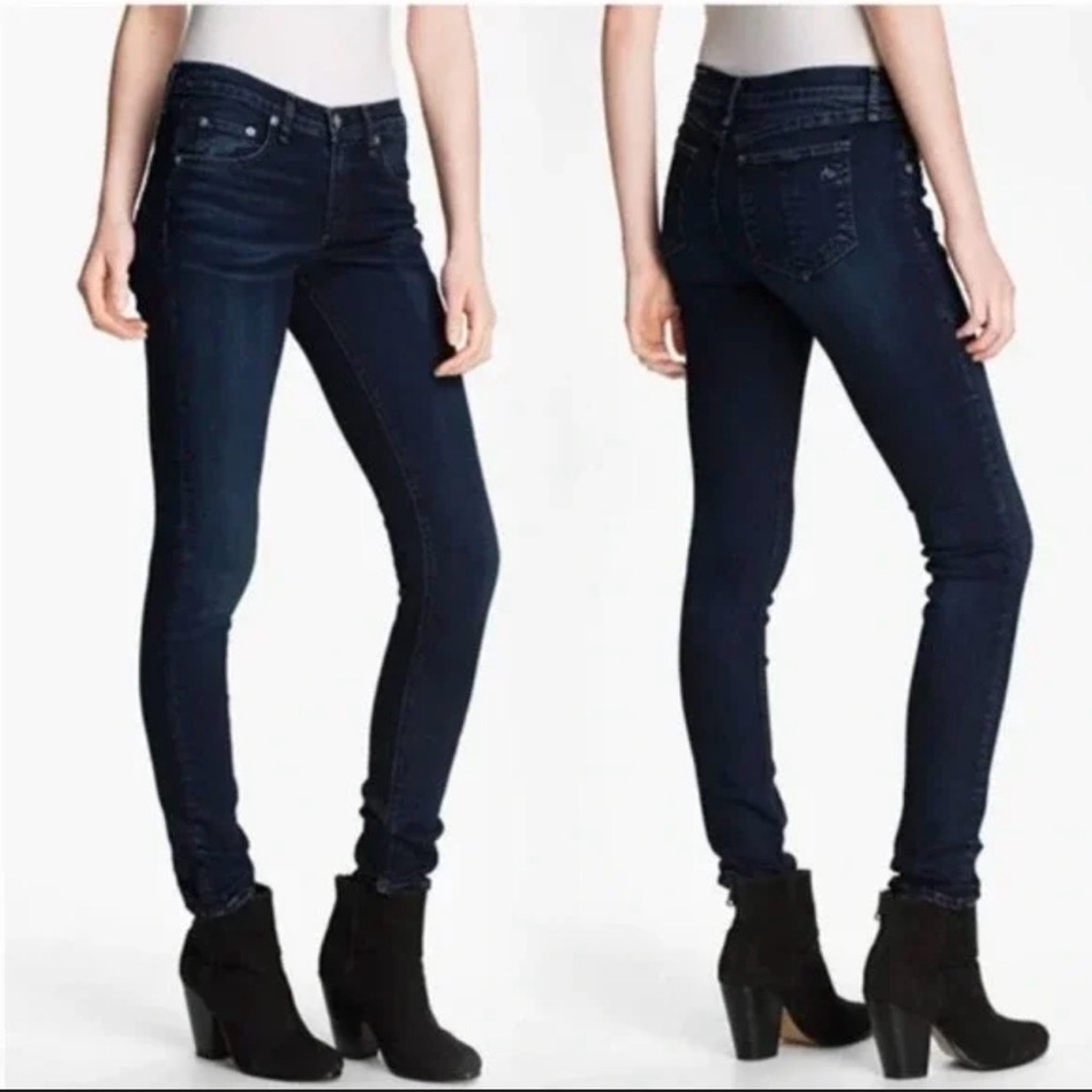 rag & bone Dark Indigo Skinny Jeans  (B7)